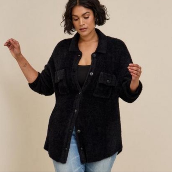 Torrid Eyelash Shacket Sweater Large - Picture 1 of 6
